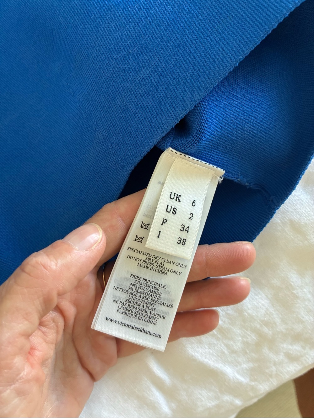 VB Body Blue Bandeau Crop Top - Picture 5 of 6